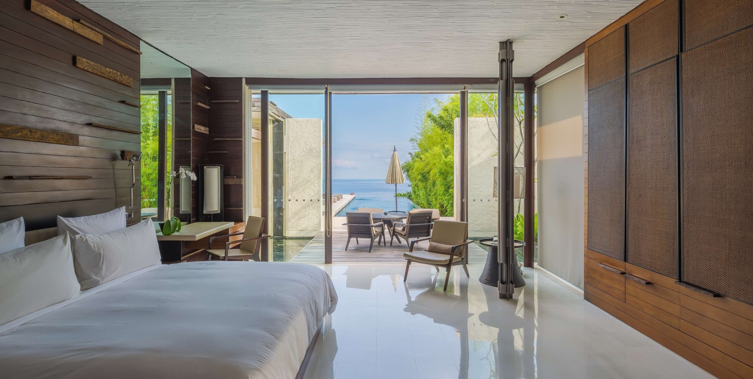 Alila Villas Uluwatu villa with private pool and outdoor cabana in Bali