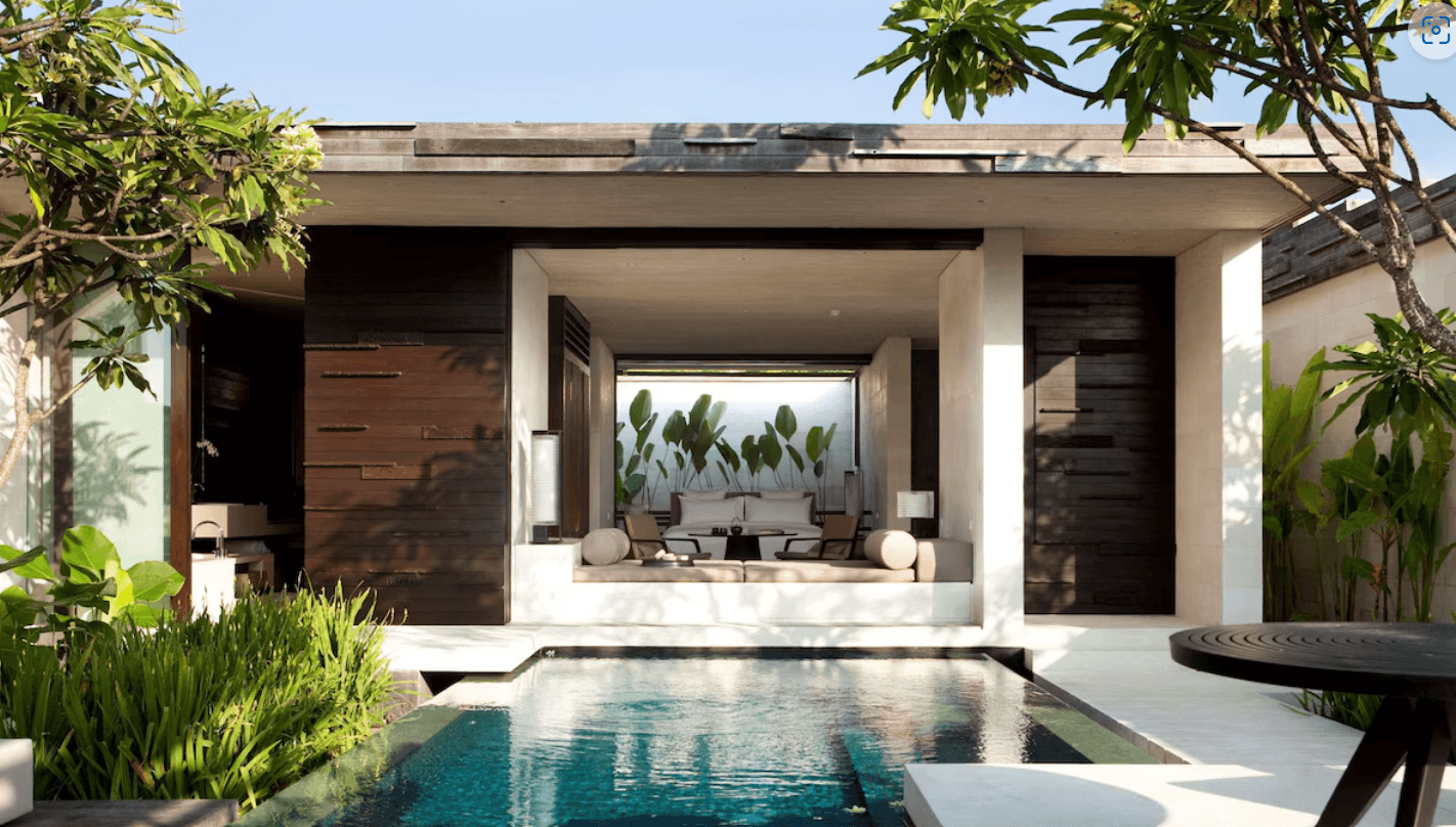 Bali private pool villa at Alila Villas Uluwatu with ocean view on the clifftop