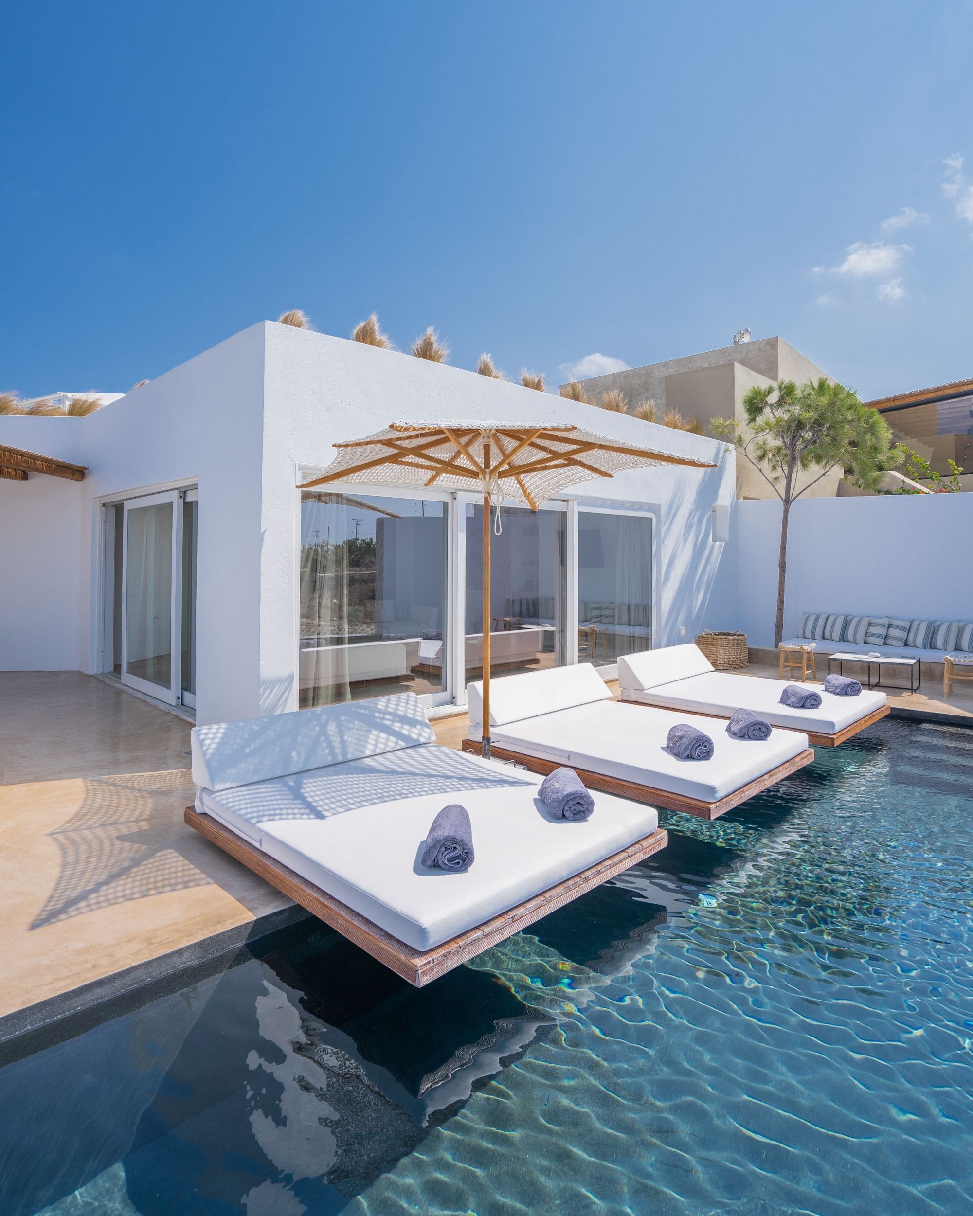 Andronis Arcadia private pool villa with sunset sea view in Oia, Santorini
