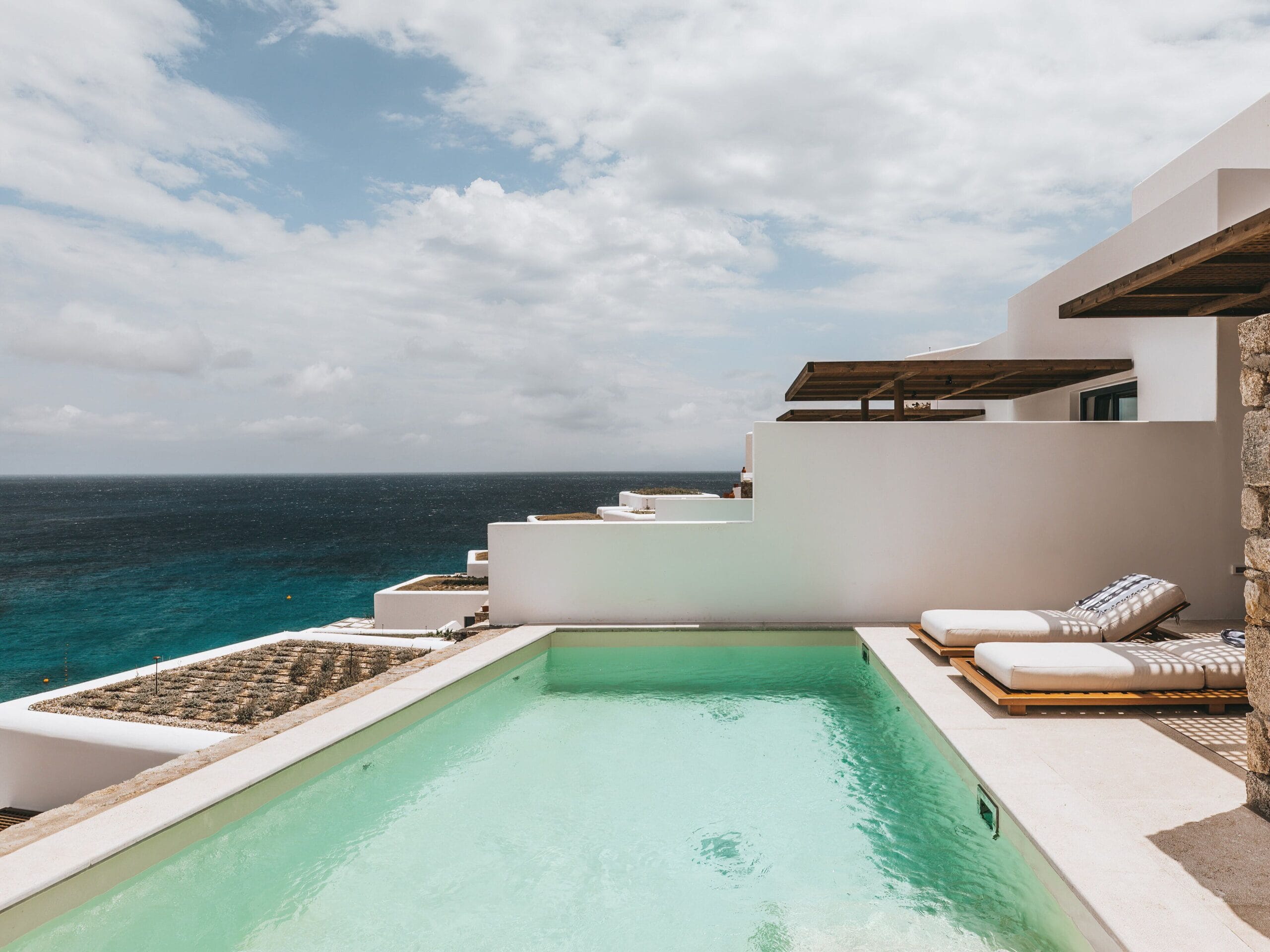 Villa with its own private saltwater pool at Cali Mykonos