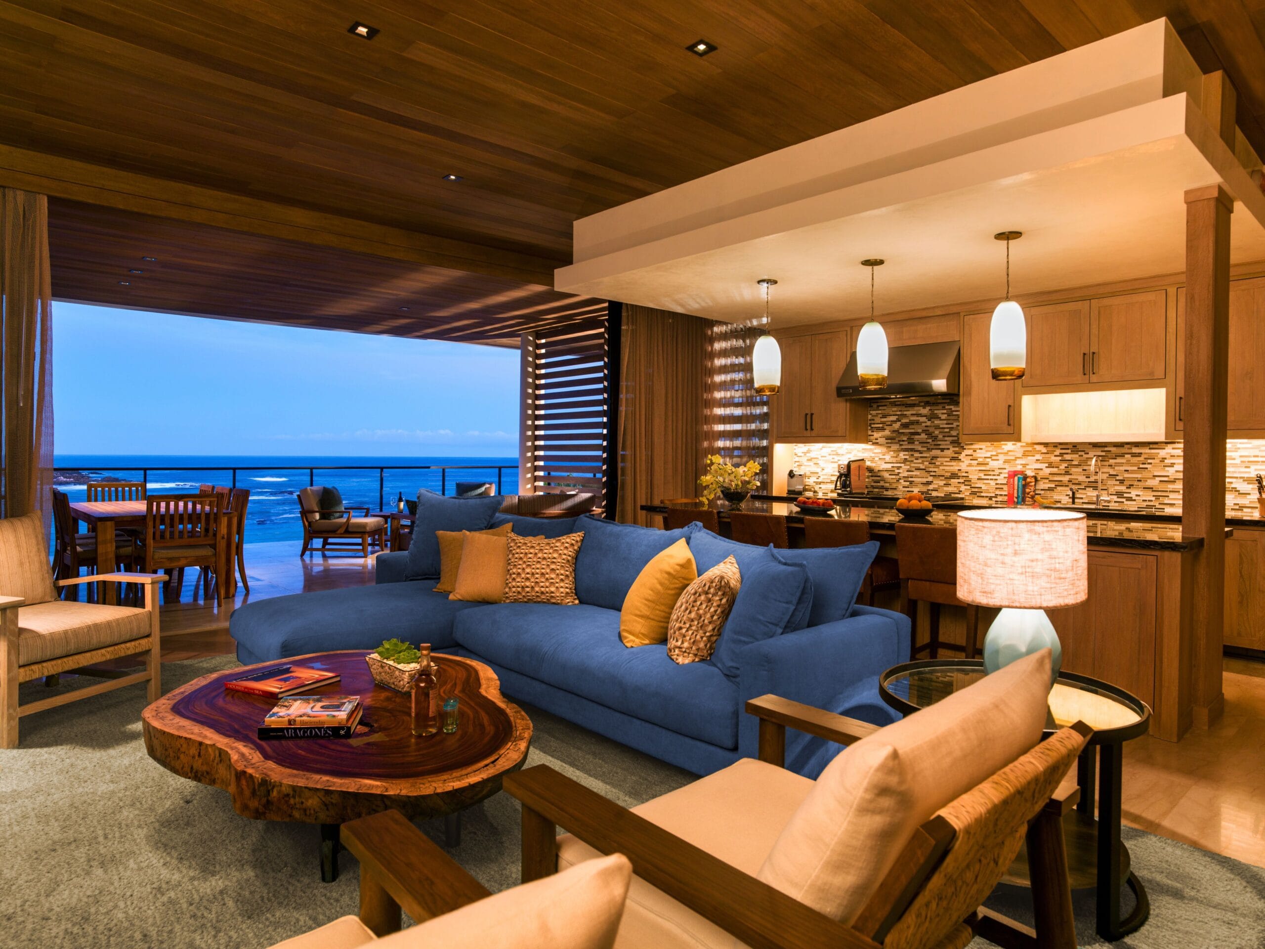 Luxury oceanfront residence terrace at Chileno Bay, Los Cabos