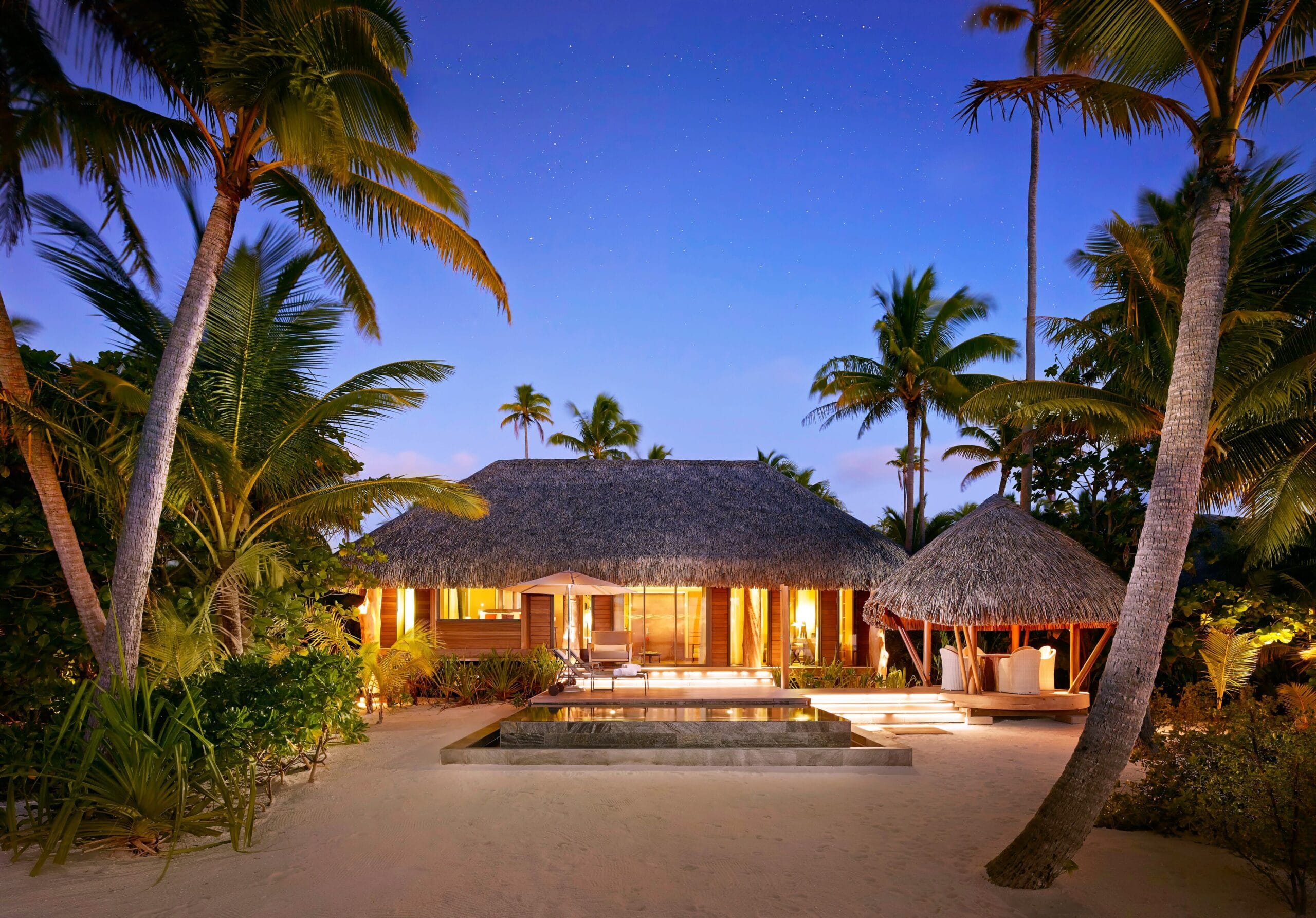 Beachfront villa with its own private pool at The Brando, French Polynesia