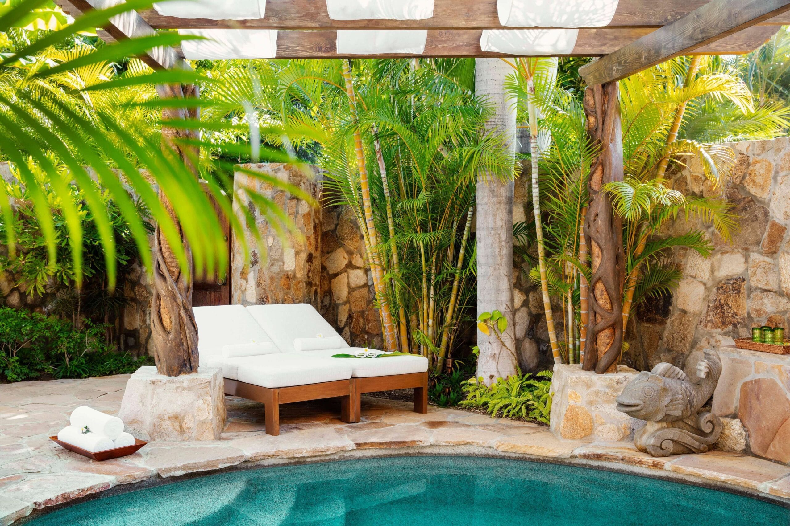 Private pool suite terrace overlooking the Sea of Cortez at One&Only Palmilla in Los Cabos, Mexico