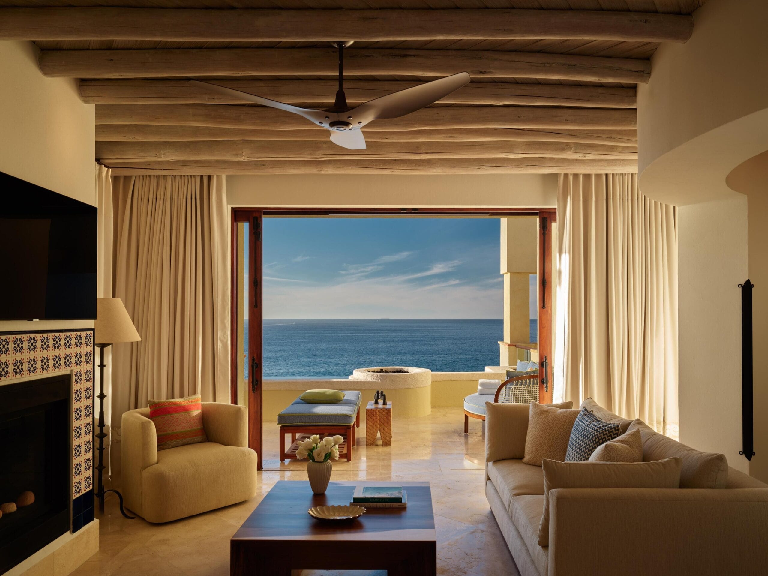 Ocean view suite interior at Waldorf Astoria Los Cabos Pedregal