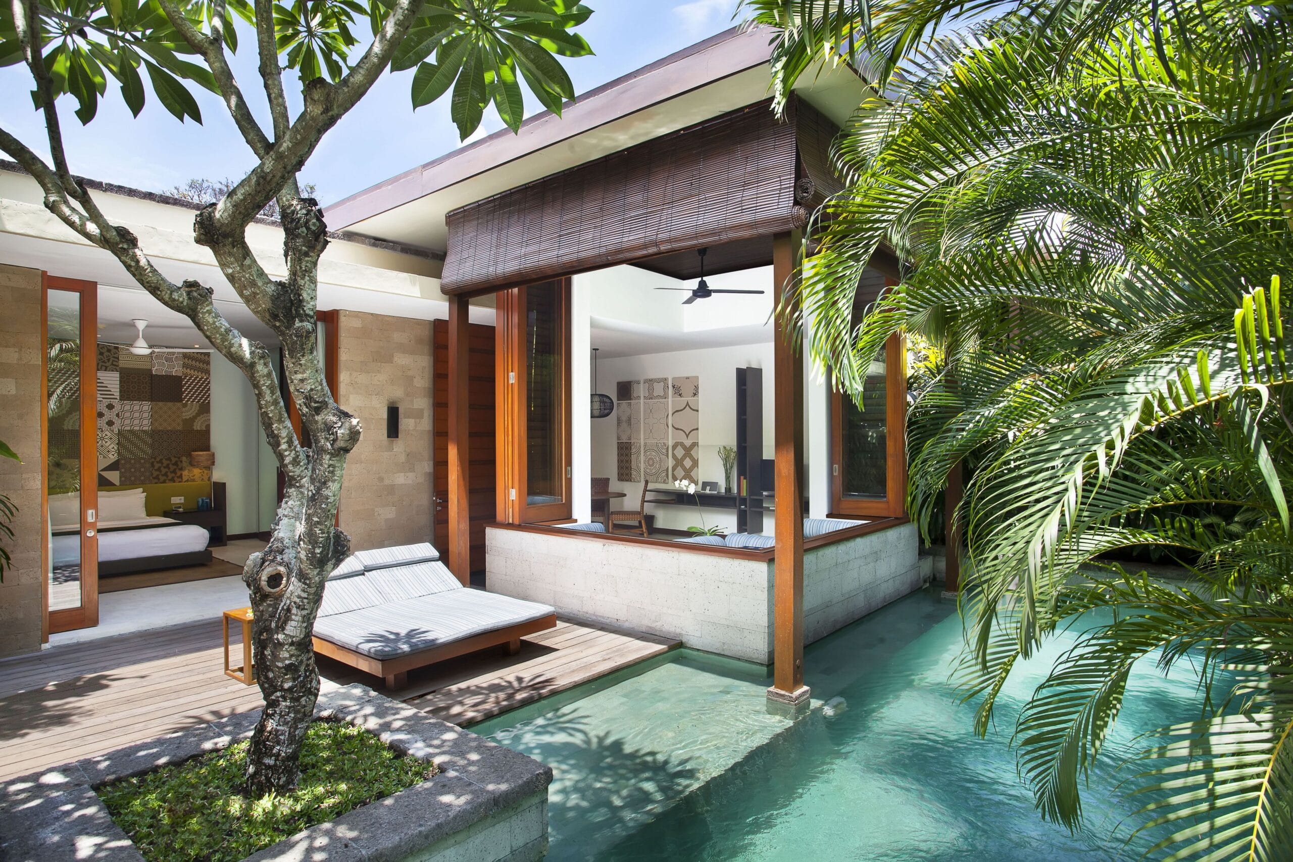 Private pool villa and tropical garden at The Elysian Boutique Villa Hotel, Seminyak