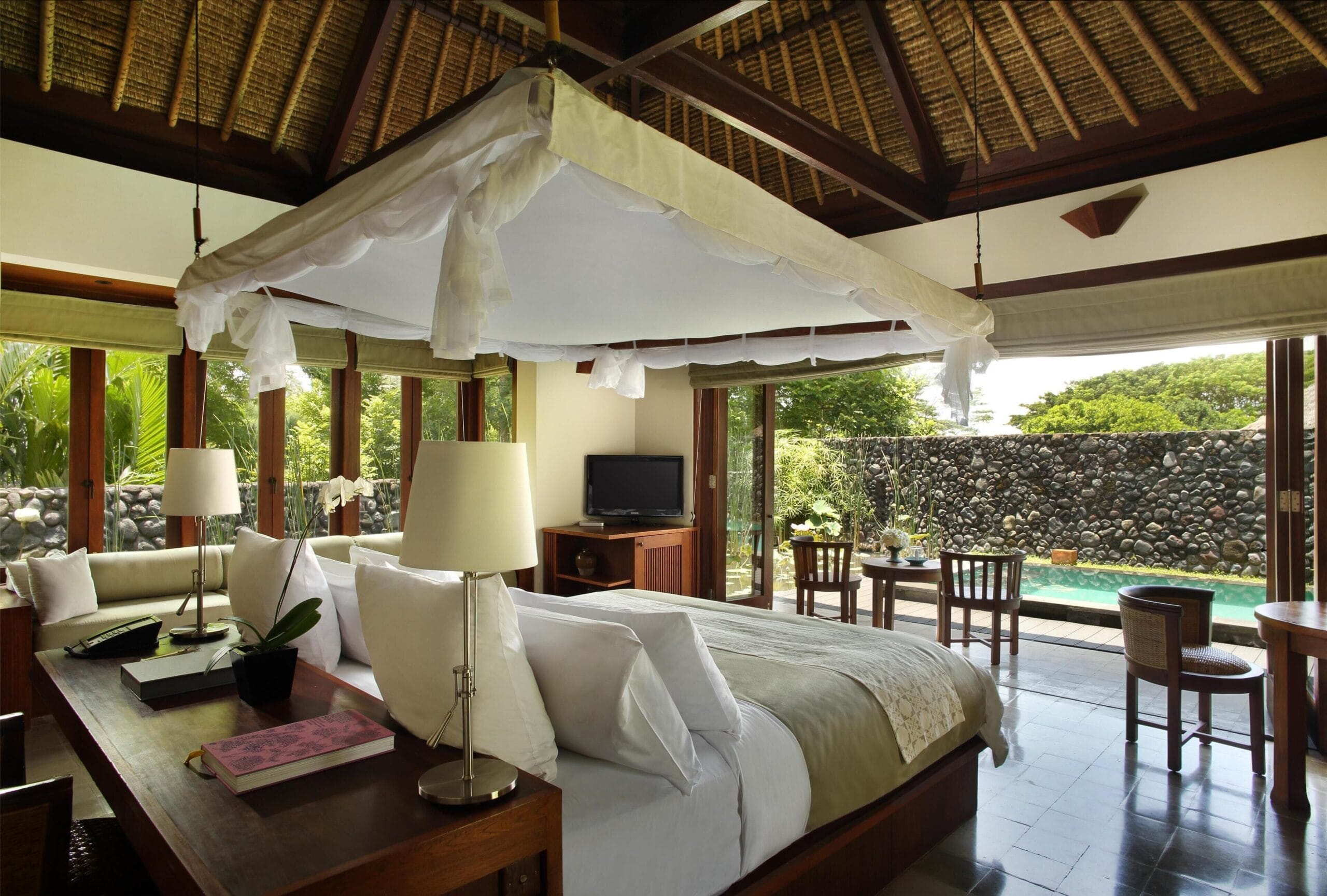Bedroom in a Pool Villa at Alila Ubud, Bali